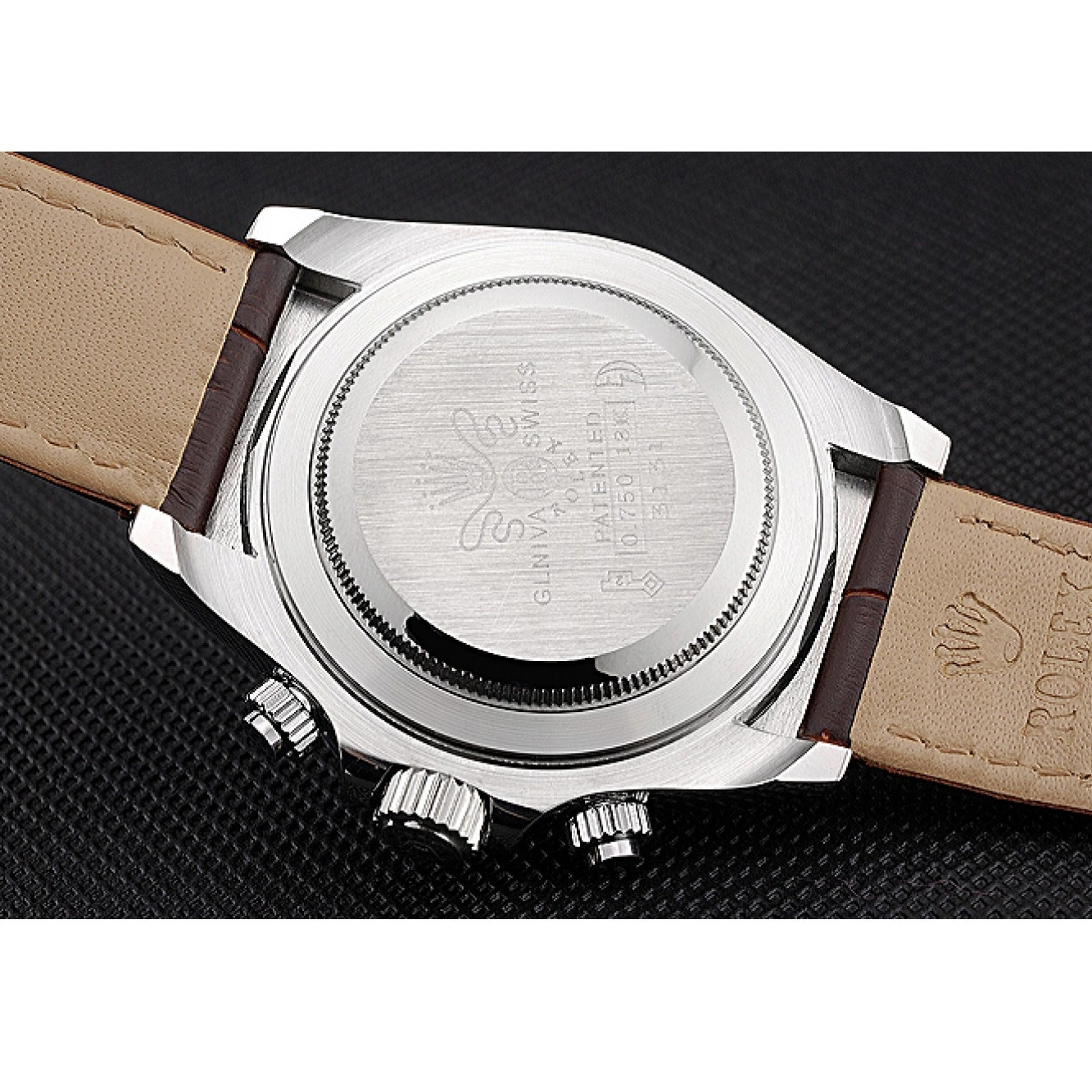 Best AAA Replica Sites Rolex White Dial 622631 Daytona Case Steel Bracelet Cosmograph Brown Stainless Leather 0602